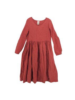 Son de Flor Rust Red Long Sleeve Midi Dress